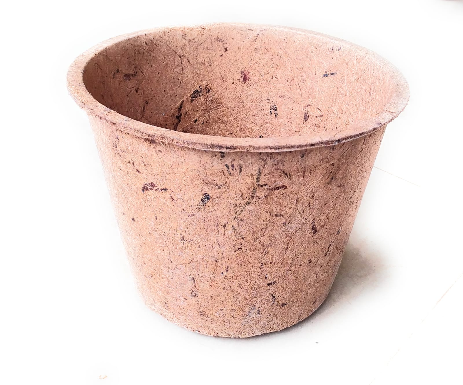 8 inch biodegradable coir pot for landscaping, horticulture and large plants